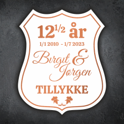 Kobberbryllup Skjold/1