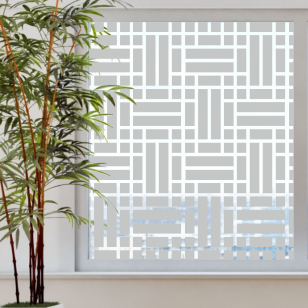 Frostet folie - Fulddkkende bauhaus