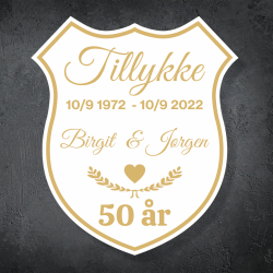 Guldbryllup Skjold/1