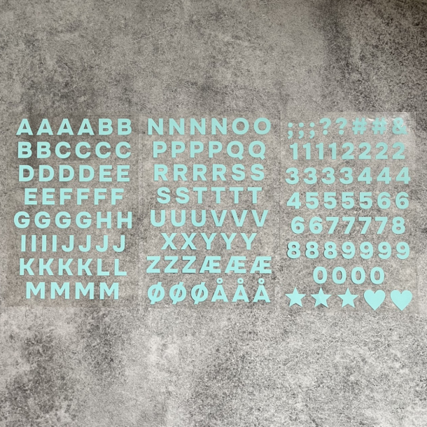 Transfer bogstaver og tal