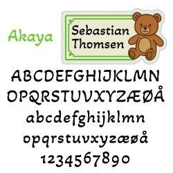 Bamseklistermrker grn