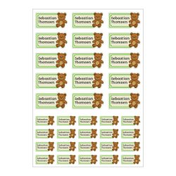 Bamseklistermrker grn