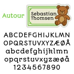 Bamseklistermrker grn