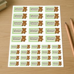 Bamseklistermrker grn