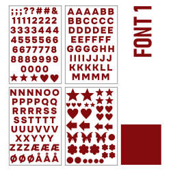 Transfer bogstaver og tal