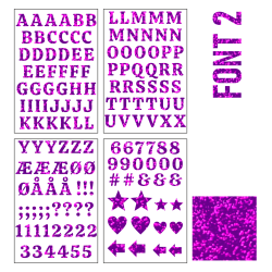 Tjtryksfolie Glitter