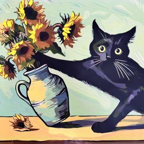 Van Gogh kat