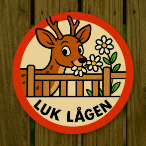 Luk lgen for Rdyr